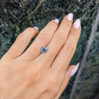 1.31 Ct. Greyish Blue Sapphire from Montana Life Style