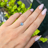 1.31 Ct. Greyish Blue Sapphire from Montana Life Style