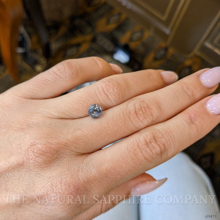 1.31 Ct. Greyish Blue Sapphire from Montana
