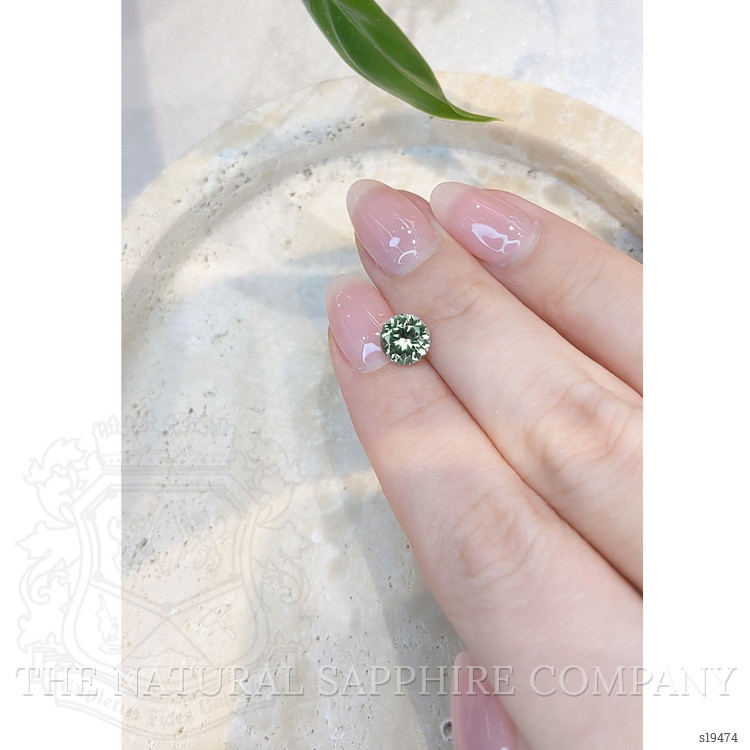 1.57 Ct. Green Sapphire from Montana