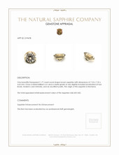 1.77 Ct. Brown Sapphire from Montana Appraisal