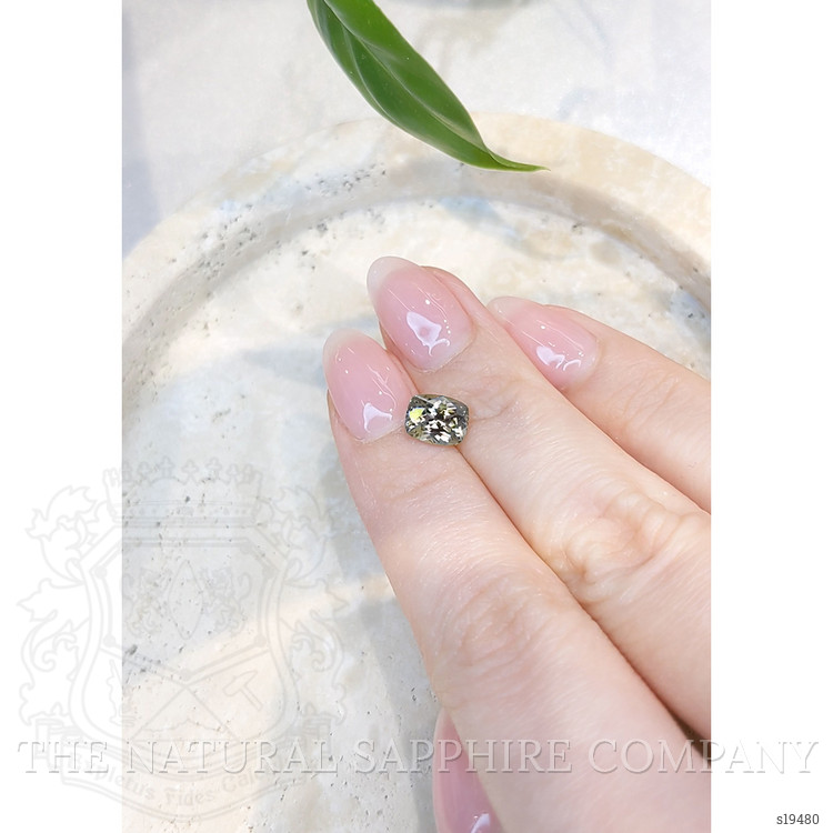 1.76 Ct. Yellowish Green Sapphire from Montana