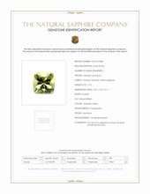 2.10 Ct. Yellowish Green Sapphire from Montana Scan Report