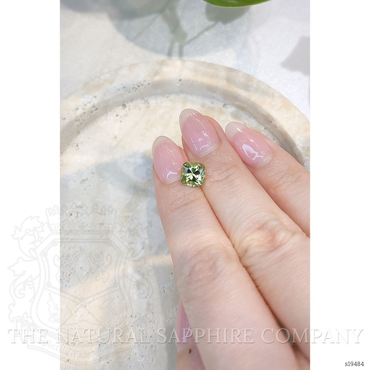 2.10 Ct. Yellowish Green Sapphire from Montana