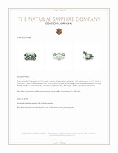 0.93 Ct. Green Sapphire from Montana Appraisal
