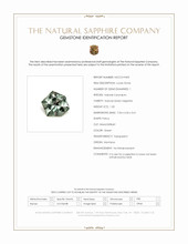 1.05 Ct. Green Sapphire from Montana Scan Report