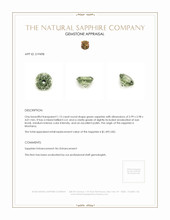 1.15 Ct. Green Sapphire from Montana Appraisal