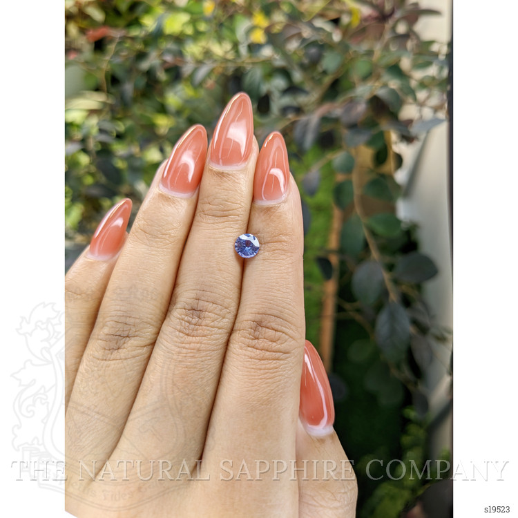 0.77 Ct. Violet Sapphire from Ceylon (Sri Lanka)