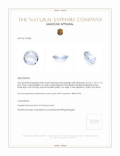 0.49 Ct. Blue Sapphire from Ceylon (Sri Lanka) Appraisal