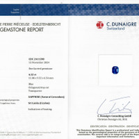 6.32 Ct. Blue Sapphire from Ceylon (Sri Lanka) Scan Report