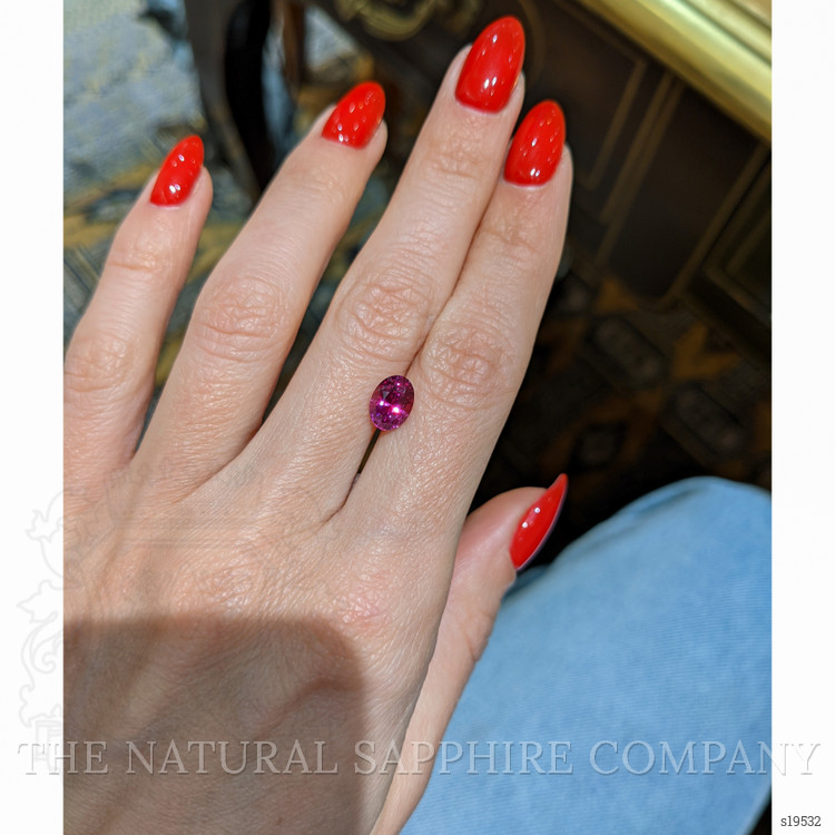 2.04 Ct. Reddish Pink Sapphire from Ceylon (Sri Lanka)