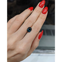 2.56 Ct. Bluish Green Sapphire from Ceylon (Sri Lanka) Life Style