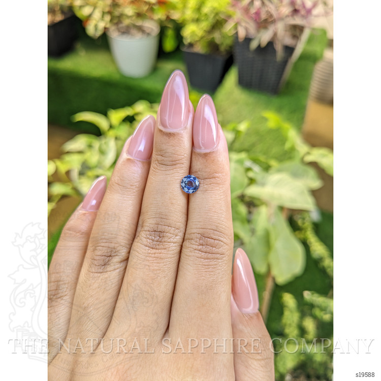 0.99 Ct. Blue Sapphire from Ceylon (Sri Lanka)