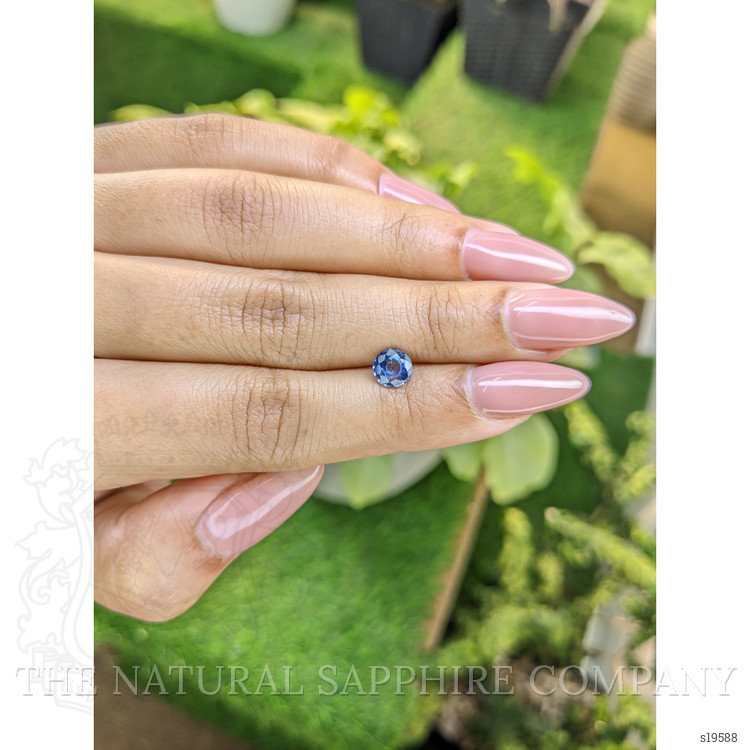 0.99 Ct. Blue Sapphire from Ceylon (Sri Lanka)
