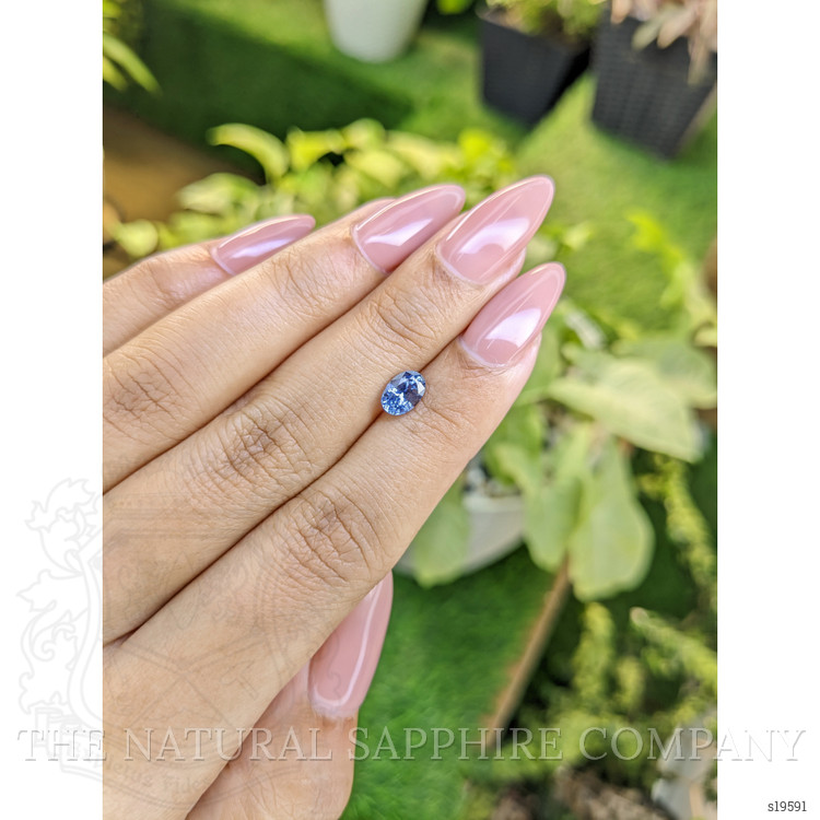 0.96 Ct. Blue Sapphire from Ceylon (Sri Lanka)