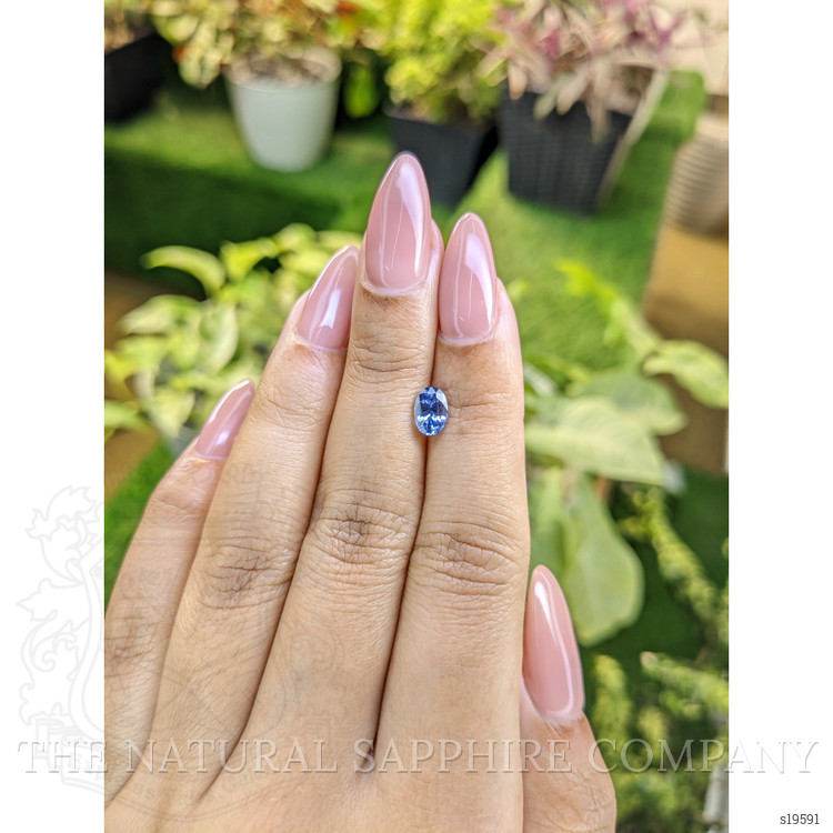 0.96 Ct. Blue Sapphire from Ceylon (Sri Lanka)