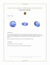 0.99 Ct. Blue Sapphire from Ceylon (Sri Lanka) Appraisal
