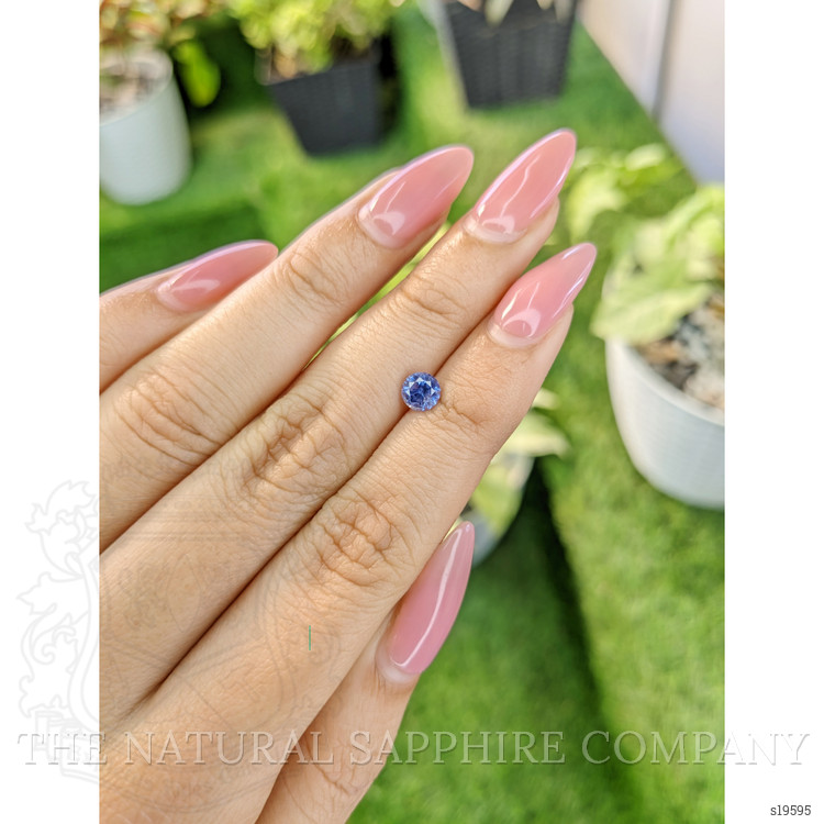 0.89 Ct. Blue Sapphire from Ceylon (Sri Lanka)
