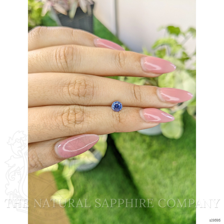 0.89 Ct. Blue Sapphire from Ceylon (Sri Lanka)