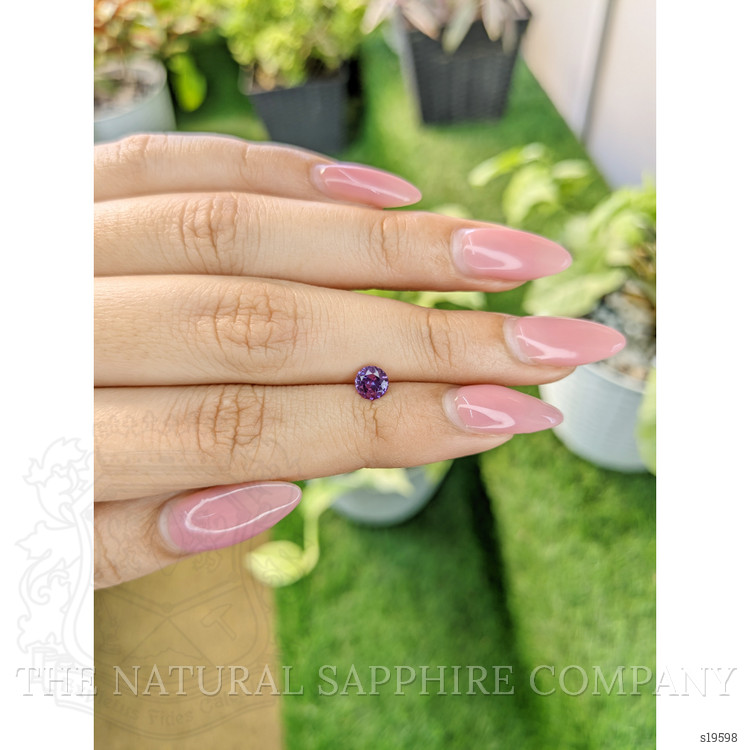 0.67 Ct. Purple Sapphire from Ceylon (Sri Lanka)