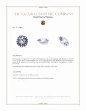 1.14 Ct. Bi Color / Parti Sapphire from Ceylon (Sri Lanka) Appraisal