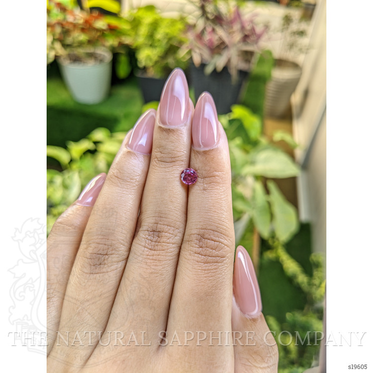 0.76 Ct. Pink Sapphire from Ceylon (Sri Lanka)