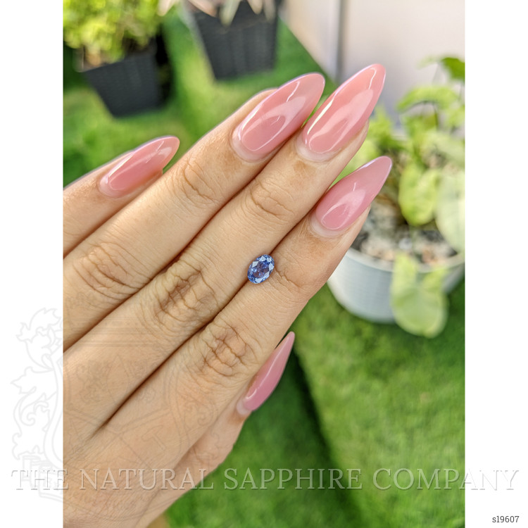 0.78 Ct. Blue Sapphire from Ceylon (Sri Lanka)