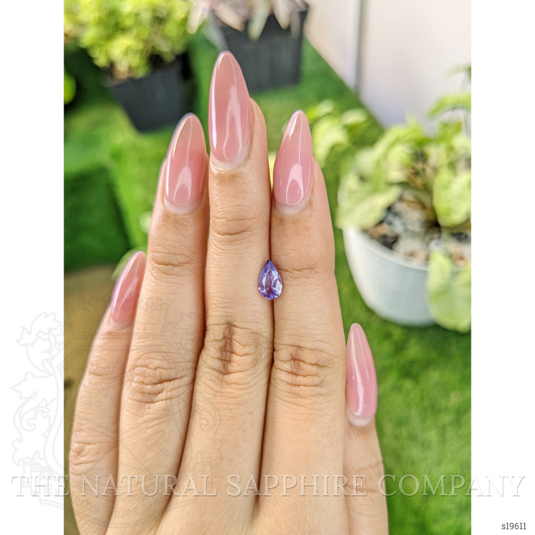 0.94 Ct. Pinkish Purple Sapphire from Ceylon (Sri Lanka)