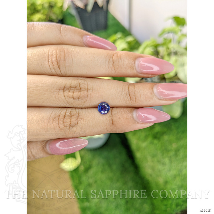 0.84 Ct. Blue Sapphire from Ceylon (Sri Lanka)