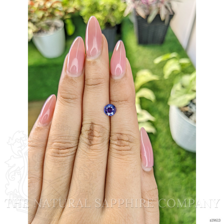 0.84 Ct. Blue Sapphire from Ceylon (Sri Lanka)