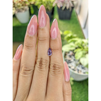 0.84 Ct. Pinkish Purple Sapphire from Ceylon (Sri Lanka) Life Style