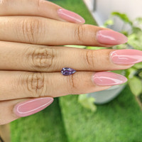 0.84 Ct. Pinkish Purple Sapphire from Ceylon (Sri Lanka) Life Style