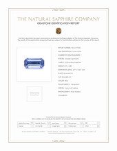 0.88 Ct. Sapphire from Ceylon (Sri Lanka) Scan Report