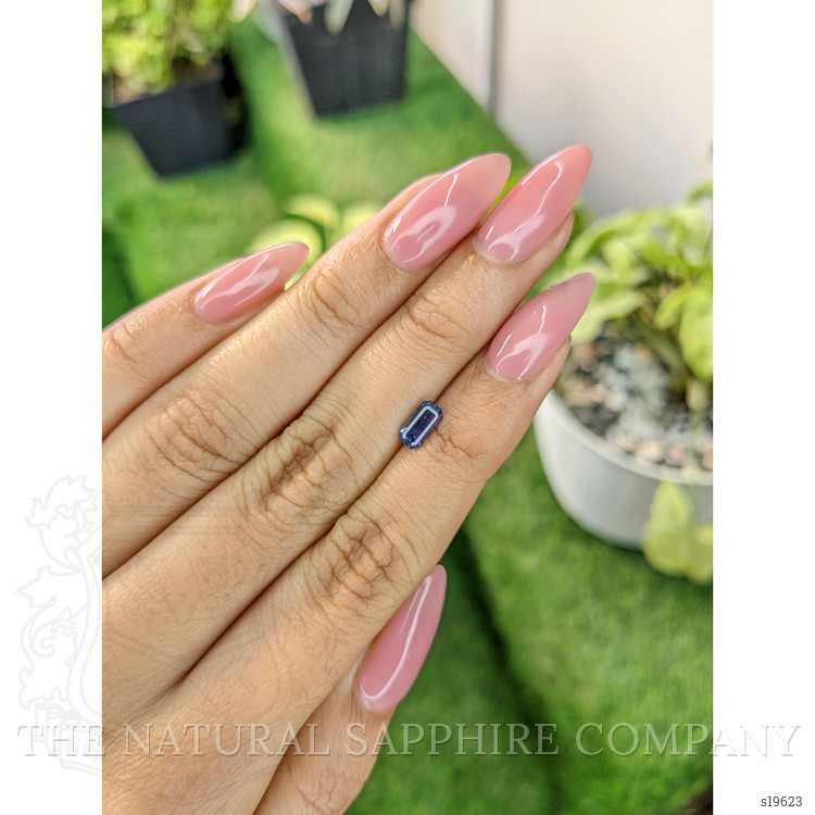 0.88 Ct. Blue Sapphire from Ceylon (Sri Lanka)