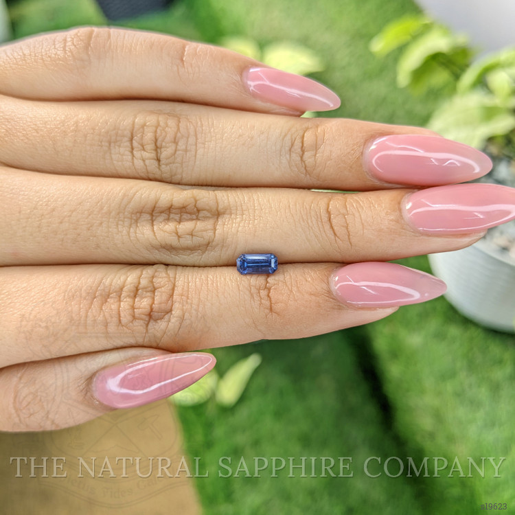 0.88 Ct. Blue Sapphire from Ceylon (Sri Lanka)