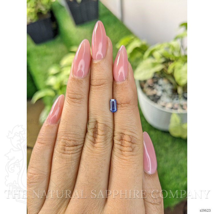 0.88 Ct. Blue Sapphire from Ceylon (Sri Lanka)