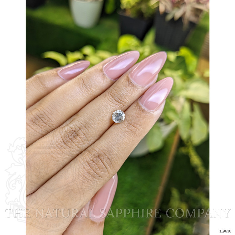 1.00 Ct. White Sapphire from Ceylon (Sri Lanka)