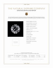 1.66 Ct. White Sapphire from Ceylon (Sri Lanka) Scan Report