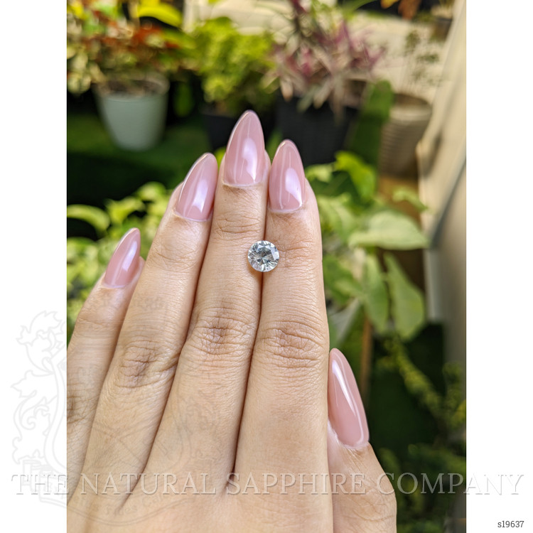 1.66 Ct. White Sapphire from Ceylon (Sri Lanka)