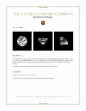 1.36 Ct. White Sapphire from Ceylon (Sri Lanka) Appraisal