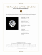 1.36 Ct. White Sapphire from Ceylon (Sri Lanka) Scan Report