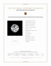 1.36 Ct. White Sapphire from Ceylon (Sri Lanka) Scan Report