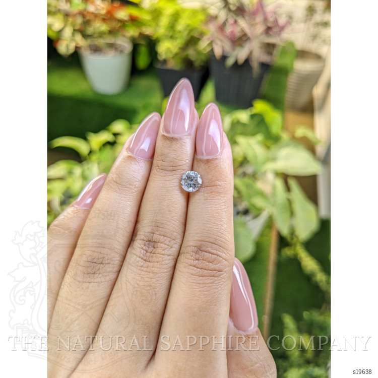 1.36 Ct. White Sapphire from Ceylon (Sri Lanka)