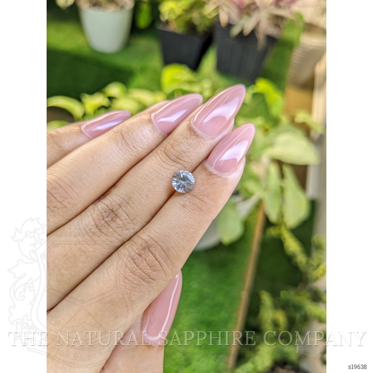 1.36 Ct. White Sapphire from Ceylon (Sri Lanka)