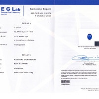 5.17 Ct. Sapphire from Ceylon (Sri Lanka) Scan Report