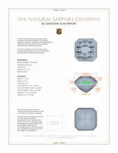 2.53 Ct. Blue Sapphire from Ceylon (Sri Lanka) 3 D Scan Report