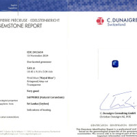 5.01 Ct. Blue Sapphire from Ceylon (Sri Lanka) Scan Report