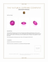 2.24 Ct. Pink Sapphire from Ceylon (Sri Lanka) Appraisal