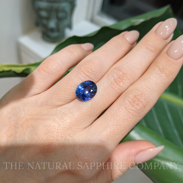 6.51 Ct. Blue Sapphire from Ceylon (Sri Lanka)
