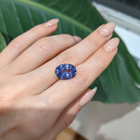 7.91 Ct. Blue Sapphire from Ceylon (Sri Lanka) Life Style